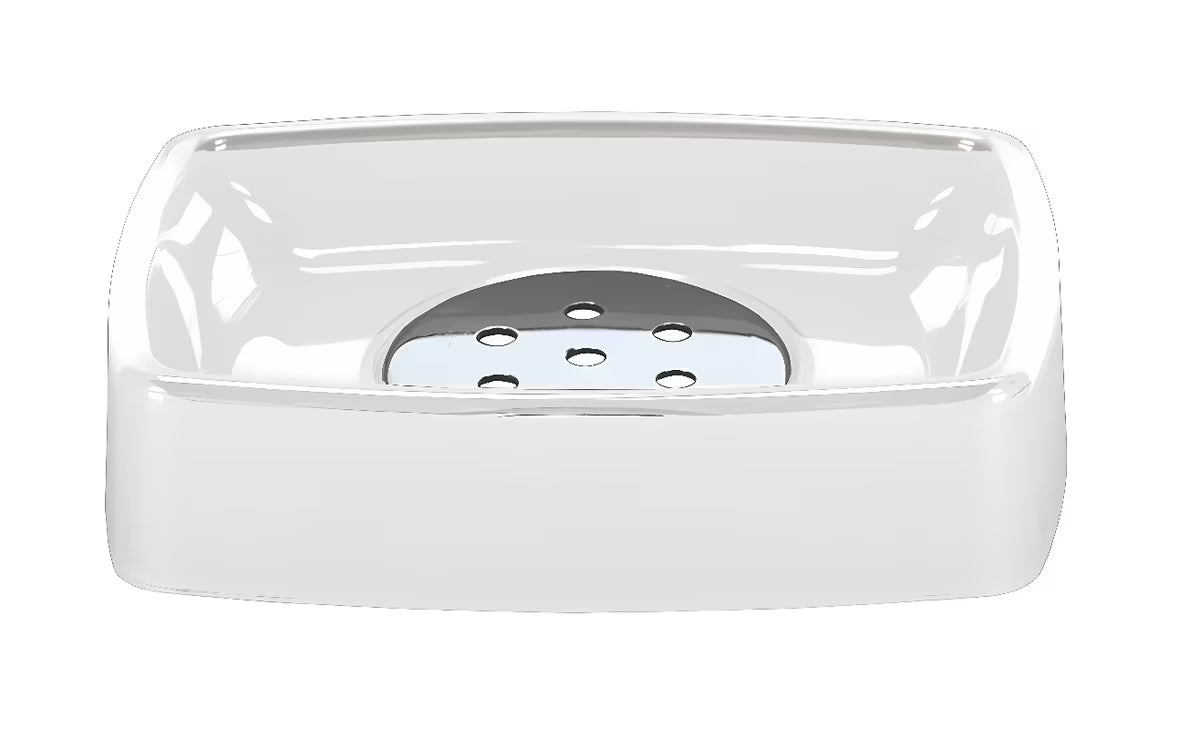 Bijela posuda za sapun Kleine Wolke Easy kao praktičan kupaonski dodatak