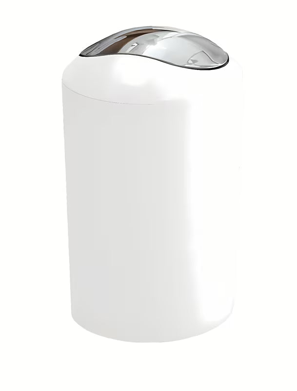 Bijeli kanta za otpad Kleine Wolke Glossy s preklopnim poklopcem