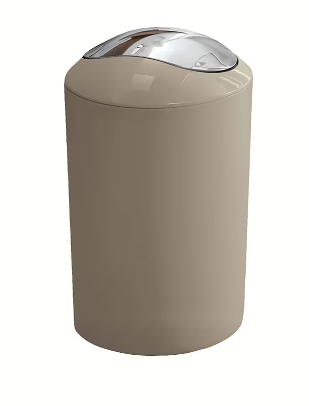 Svijetlobež kanta za otpad Kleine Wolke Glossy s preklopnim poklopcem i zapremninom 5 l