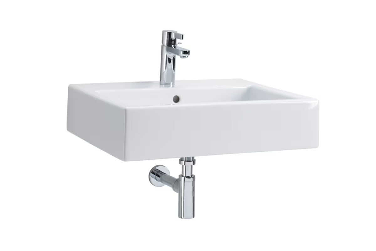 Kolo Twins viseće keramički umivaonik bijeli 50x46 cm s odlagališnom plohom i otvorom pro za slavinu u sredini