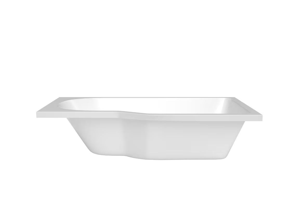 Laguna Beáta Plus asimetrična kutna kada desna 160x80 cm od lijevanog akrilata PMMA sa sjajnom površinom