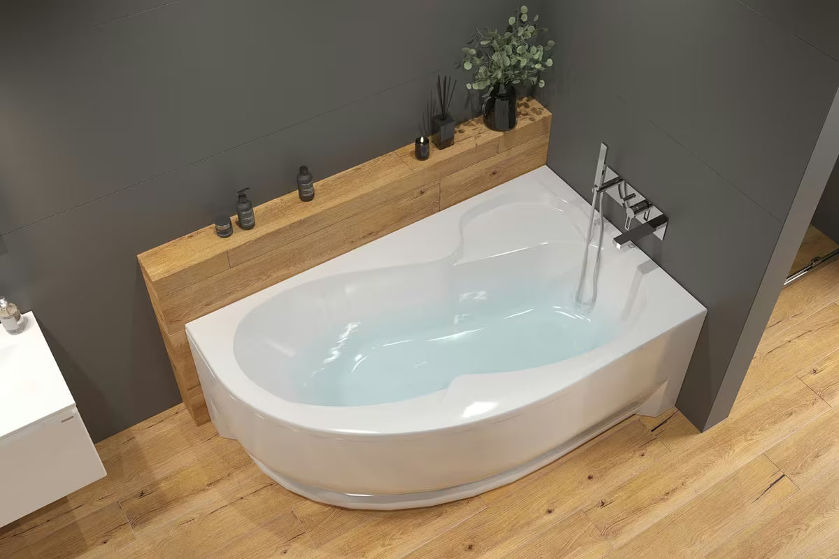 Asimetrična desna akrilna kada Laguna Fortuna Plus 170x100 cm sa sjajnom površinom