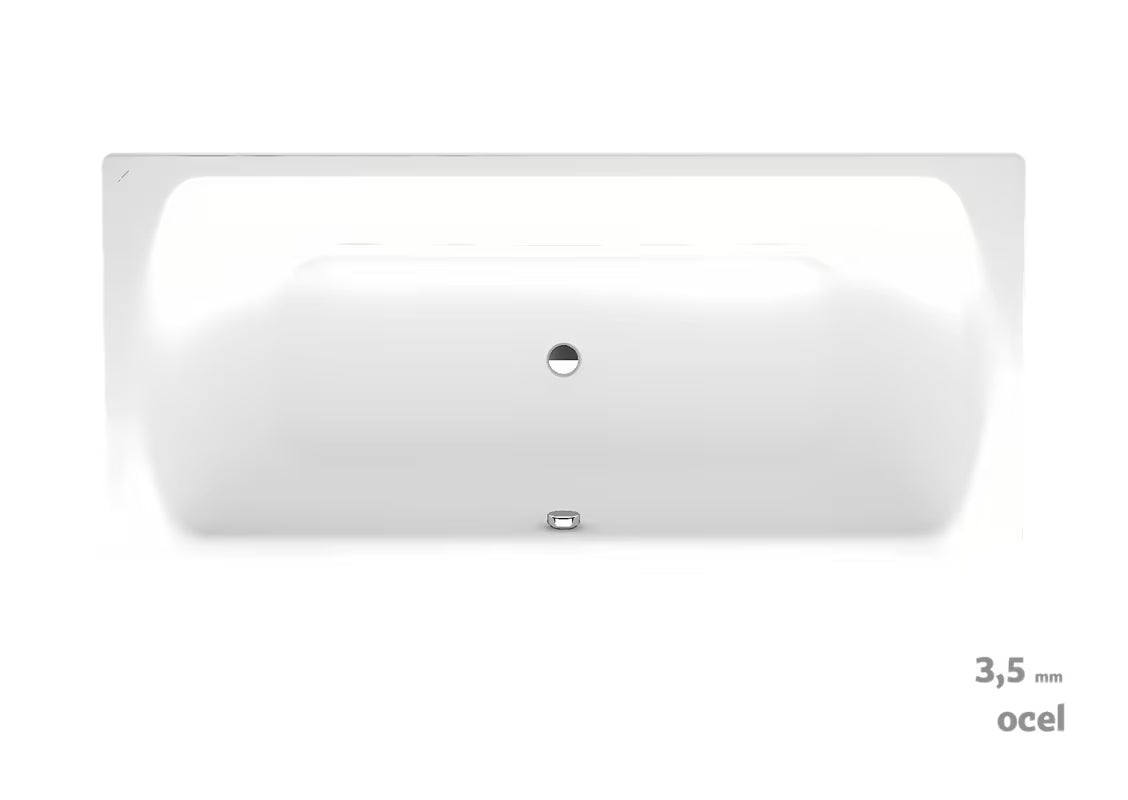 Pravokutna kada Laufen Bolsena 180x80 cm od emajliranog čelika sa zvučnom izolacijom i nogama