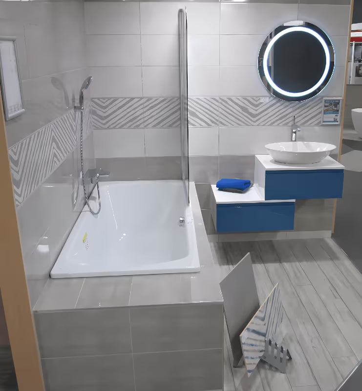 Pravokutna kada Laufen Bolsena 180x80 cm od emajliranog čelika sa zvučnom izolacijom i nogama