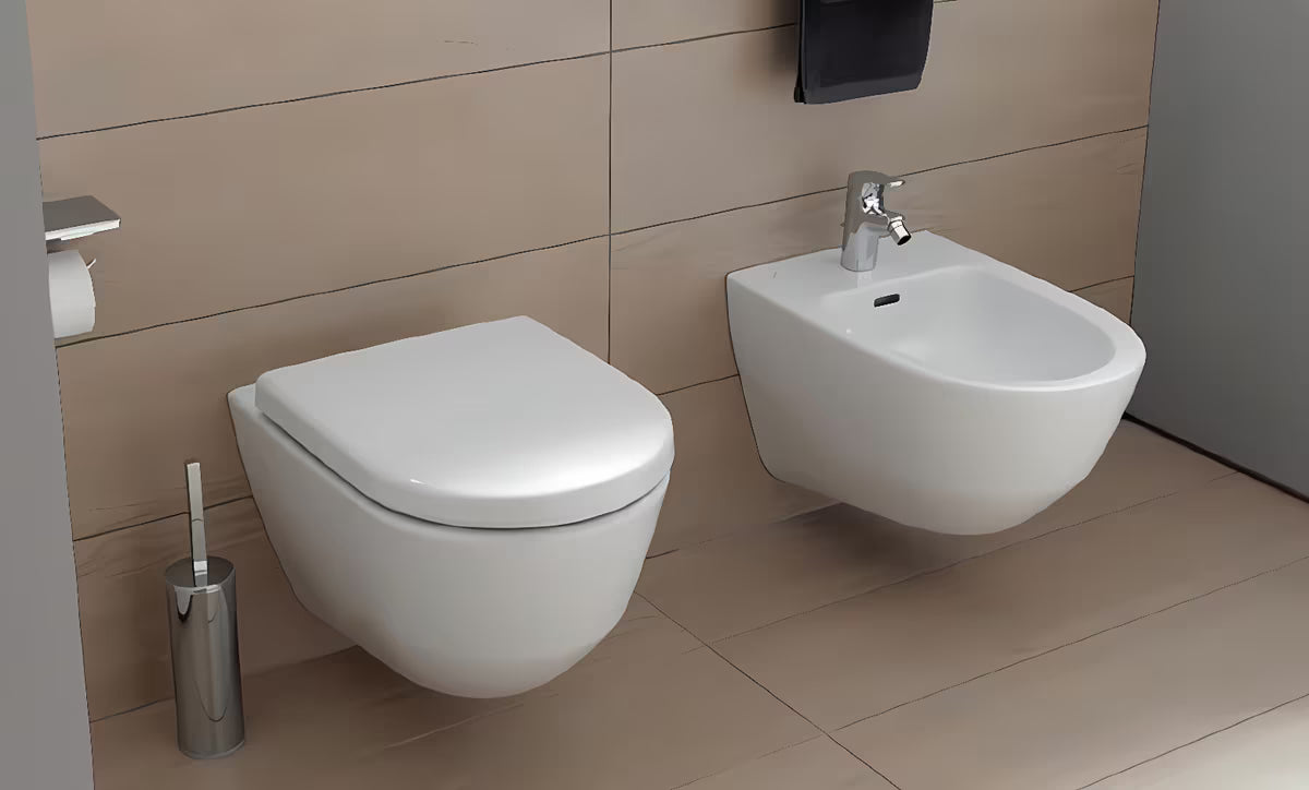 Bijeli viseći bide Laufen Pro s modernog dizajna za kupaonicu