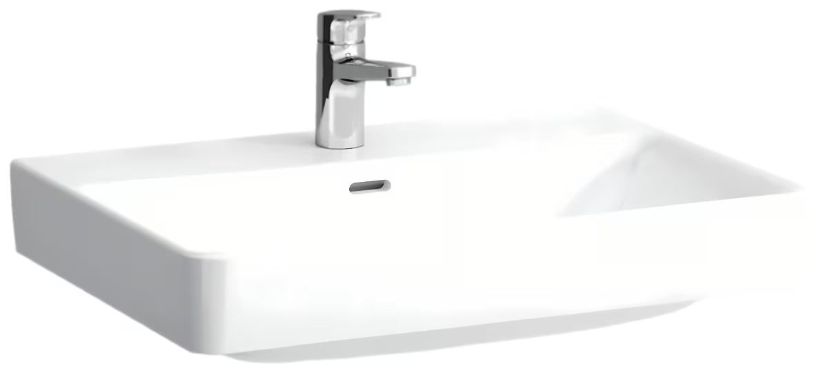 Bijeli viseće keramički umivaonik Laufen Pro S 70x46,5 cm s otvorom pro za slavinu u sredini