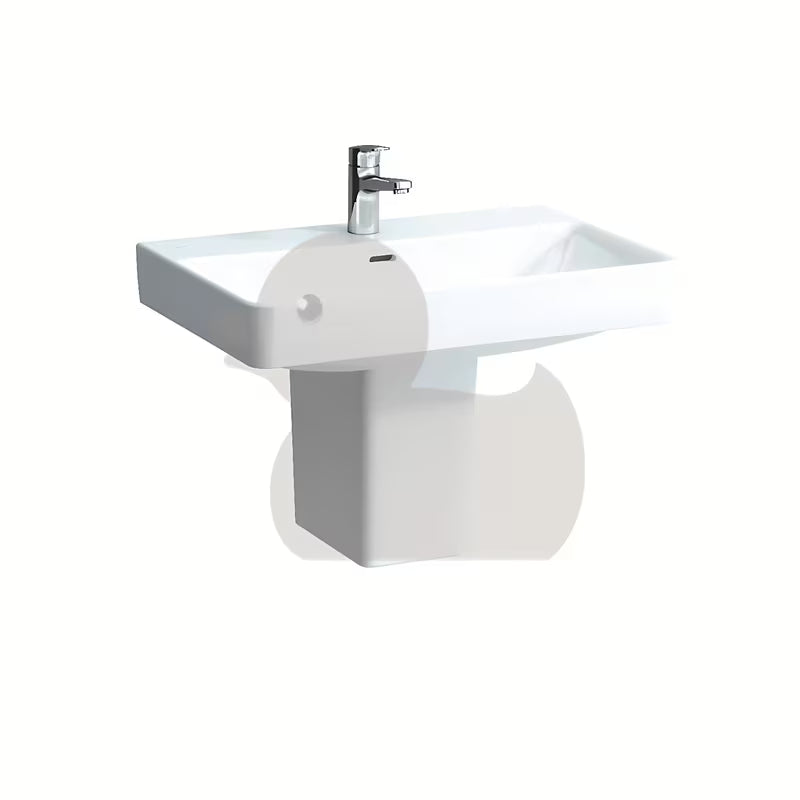 Bijeli viseće keramički umivaonik Laufen Pro S 70x46,5 cm s otvorom pro za slavinu u sredini