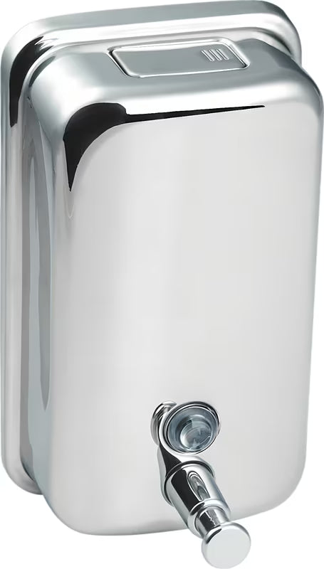 Nehrđajući dozator sapuna SIKO Chrome u jednodijelnoj izvedbi od poliranog nehrđajućeg čelika.