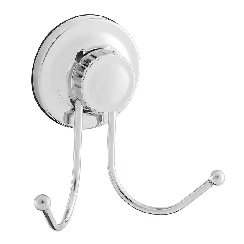 Kromirani zidni dvostruka kuka Multi Ecoloc s vakuumskom čašicom pro montažu bez bušenja