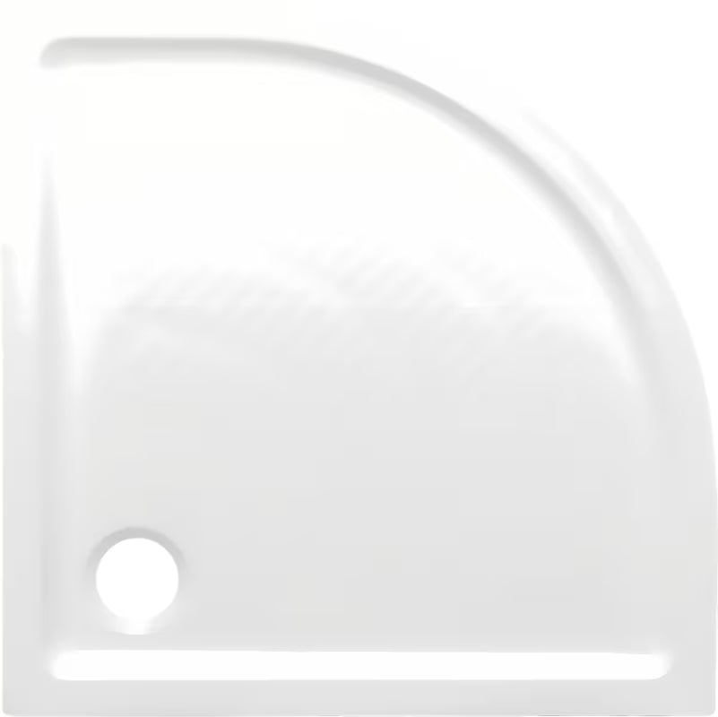 Bijela četvrtokrugla akrilatna tuš kada 80x80x15 cm s protukliznim utorima