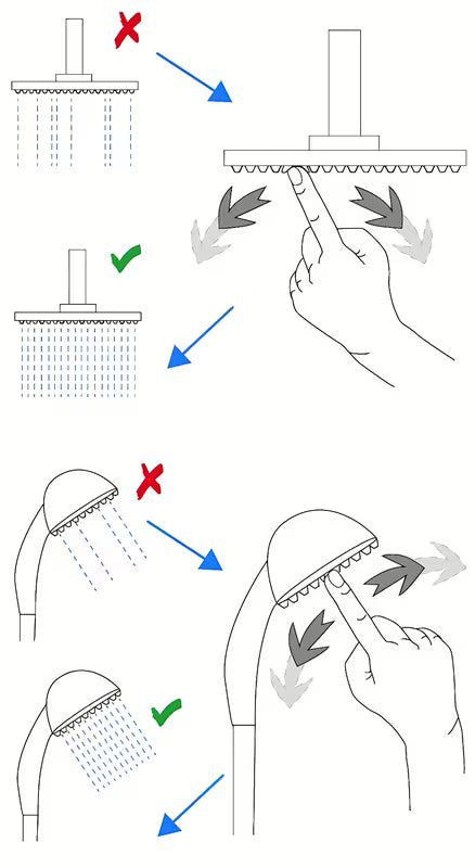 Okrugli tuš sustav Multi u izvedbi chrome s nadglavnim i ručnim tušem
