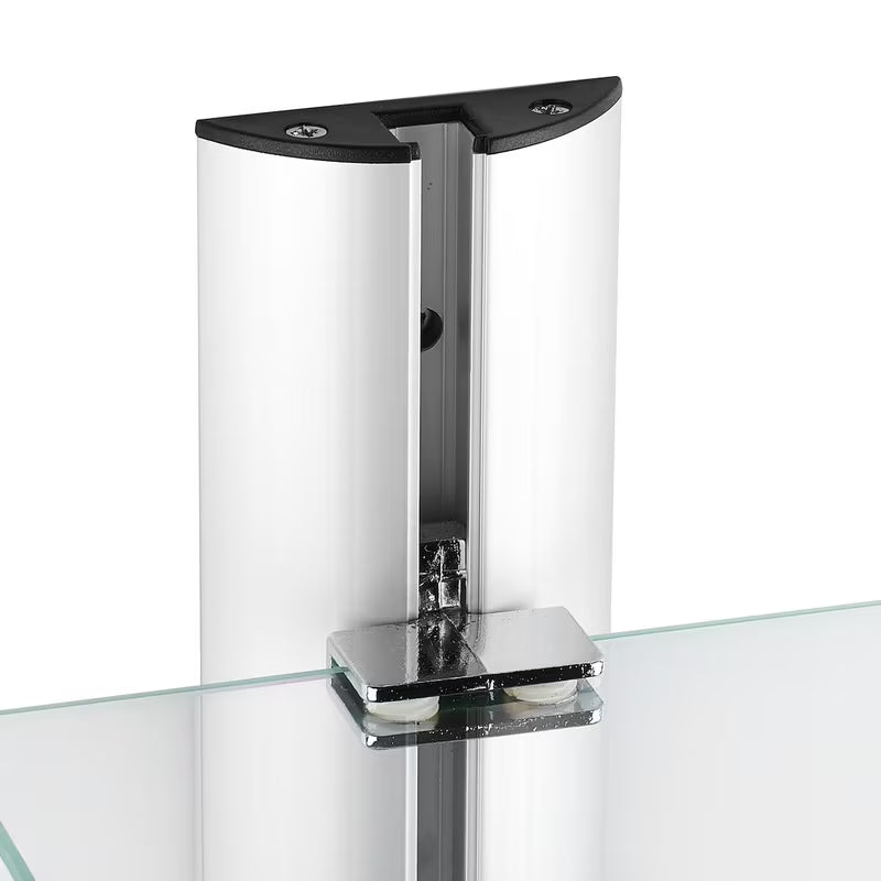 Kromirana zidna kupaonska polica Multi Chrome s tri razine i četvrtastim dizajnom