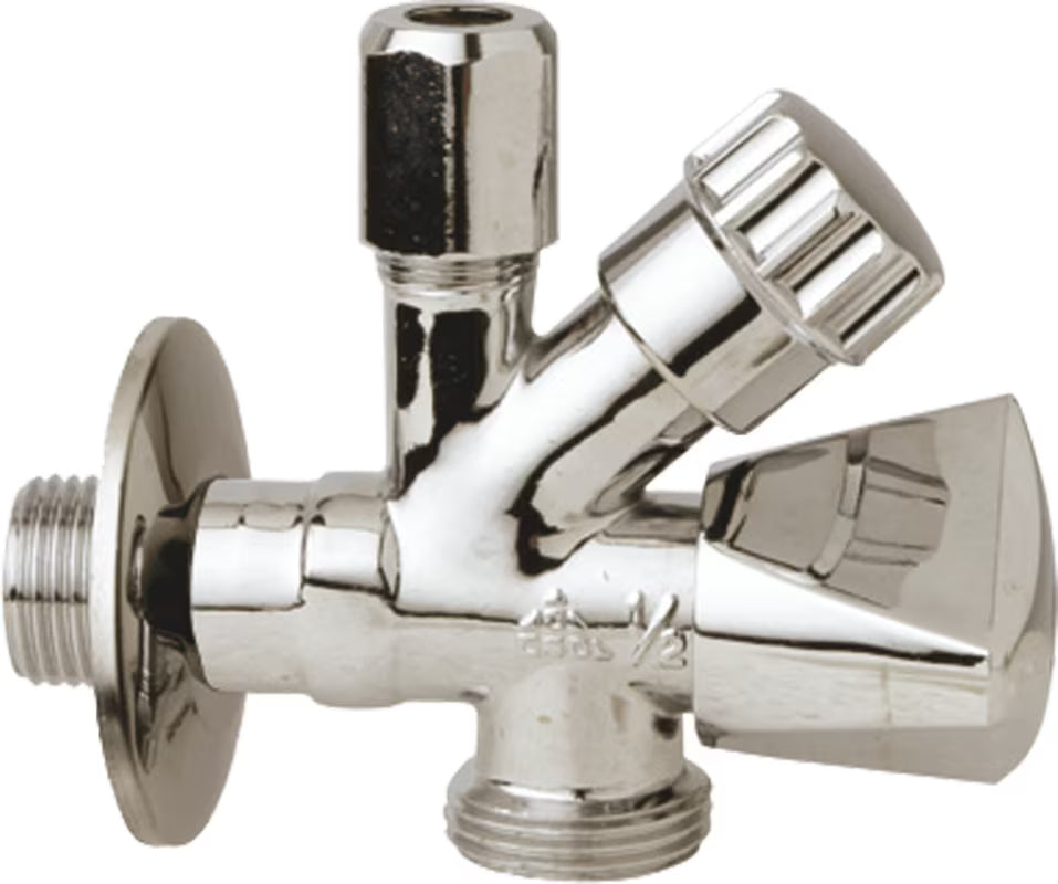 Kombinirani kutni ventil Multi s ventilom za perilicu pro priključak vode i uređaja