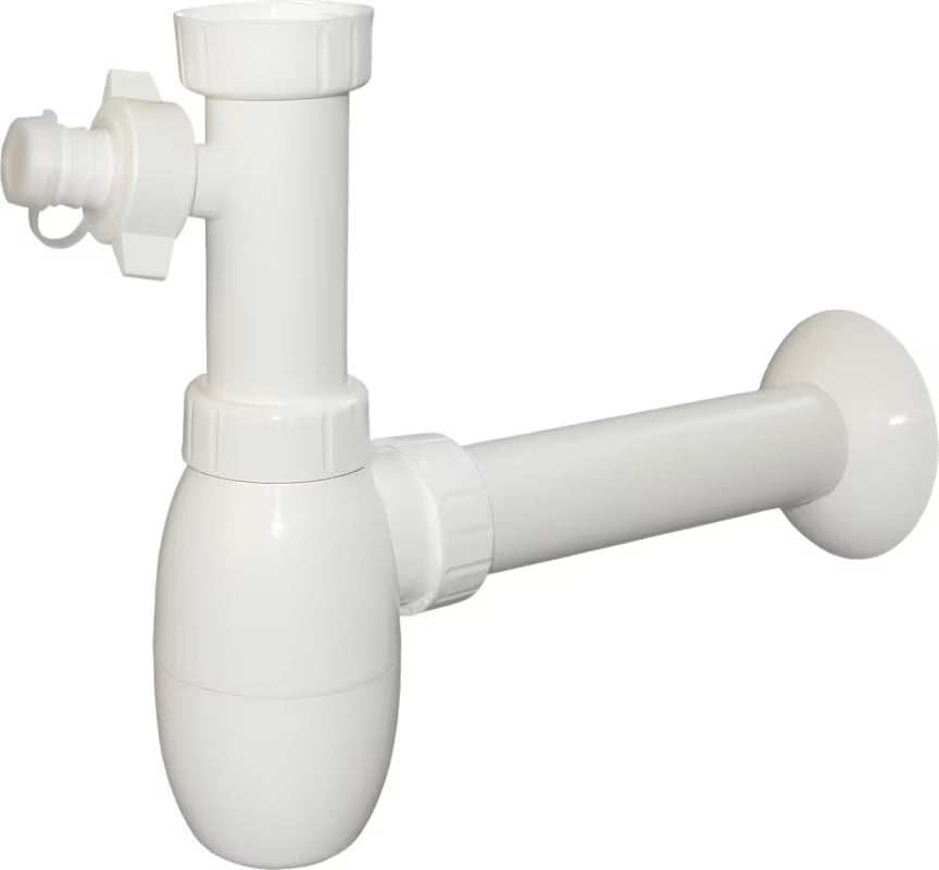 Bijeli sifon za sudoper sifon SIKO Multi 6/4x50 s priključkom bez dovoda