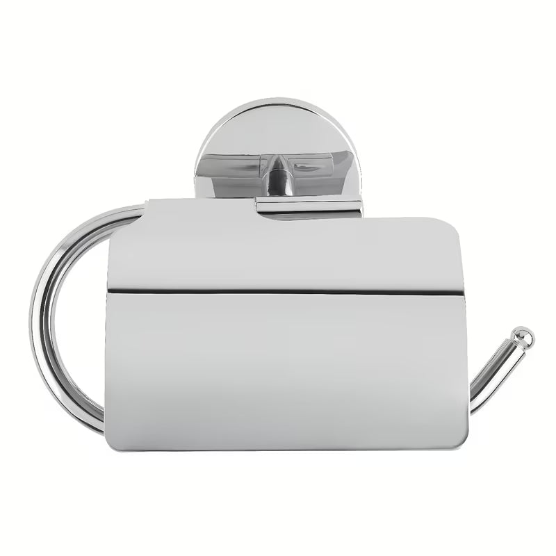 Kromirani držač toaletnog papira s poklopcem Multi Simple u jednostavnom bezvremenskom dizajnu.