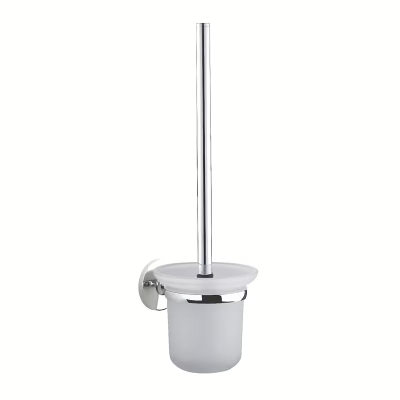 Elegantni ČETKA za Wc Multi Simple u kromiranoj izvedbi s posudom od mat stakla