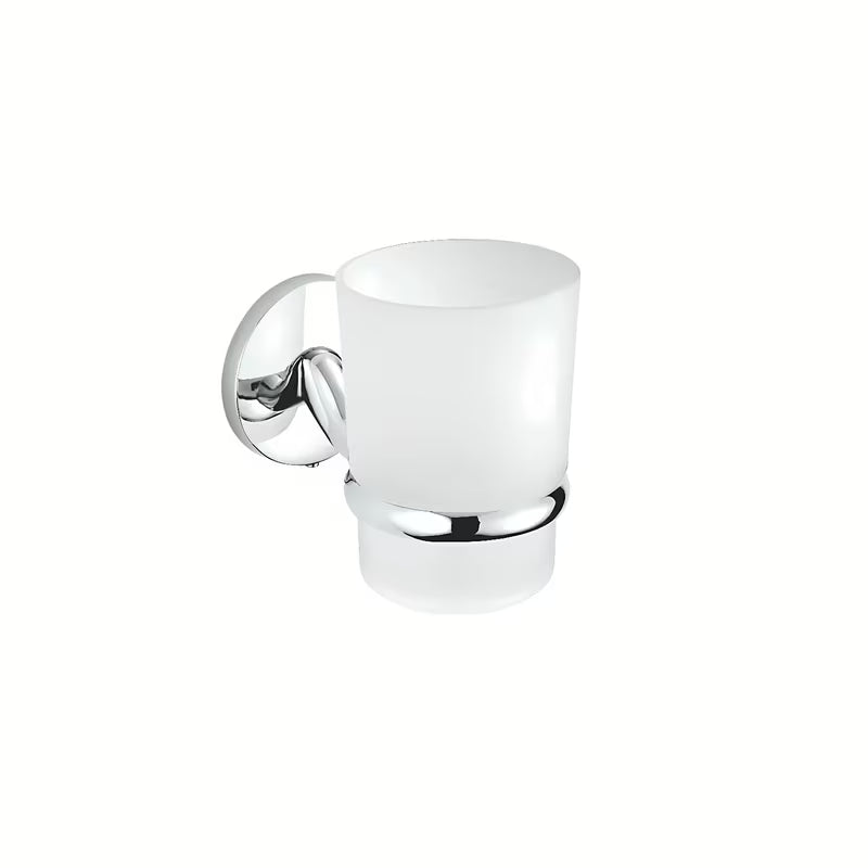 Kupaonski čaša Multi Simple u kromiranom držaču s mat staklom