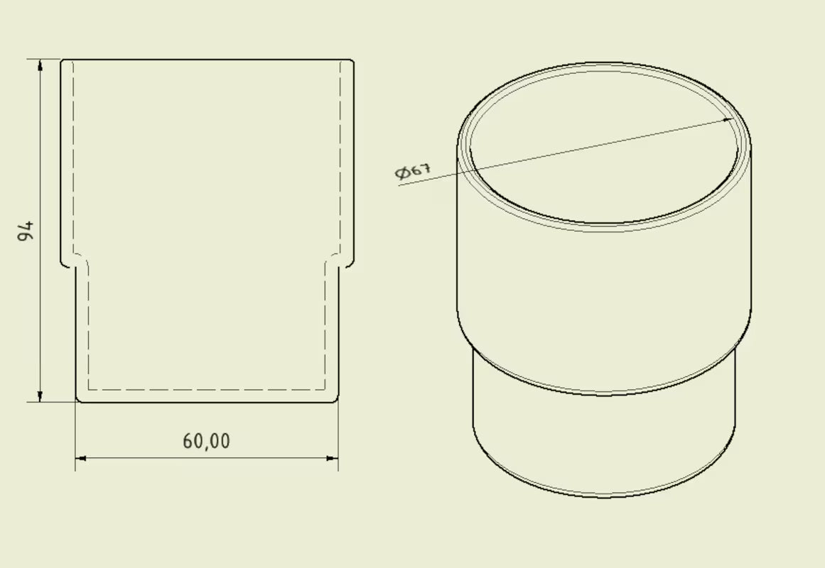 Prozirni zamjenski čaša pro kupaonski dodaci serije Multi