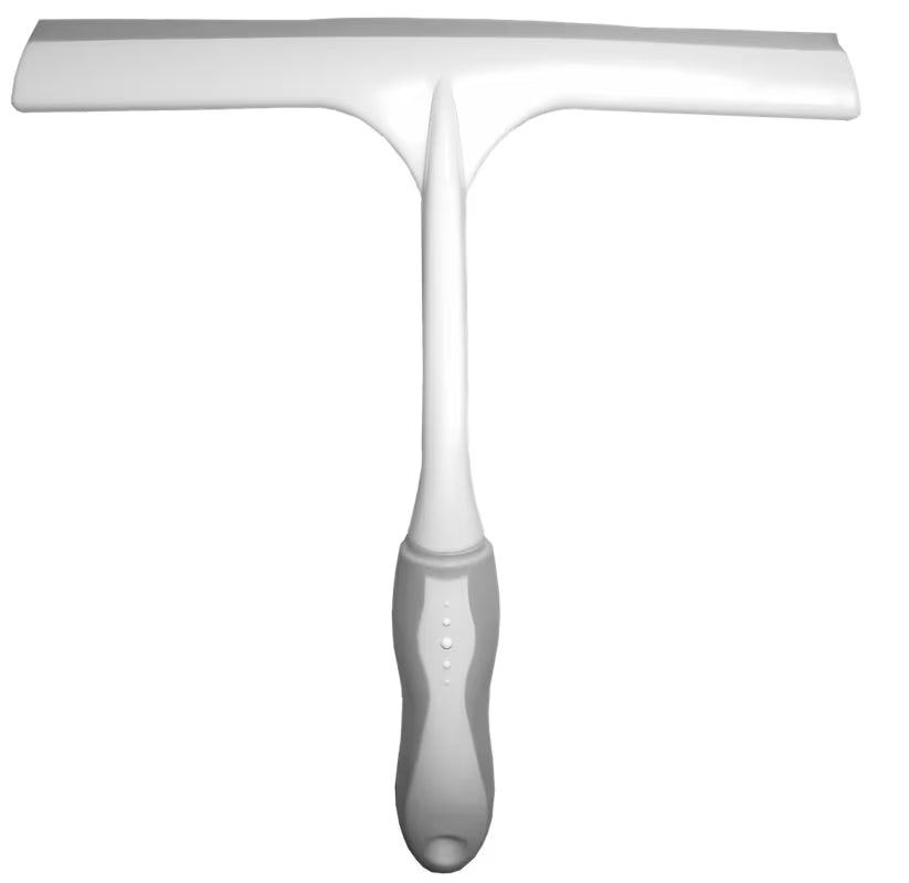 Brisač stakla pro za brisanje vode sa staklenih ispuna tuš kabine nakon tuširanja.