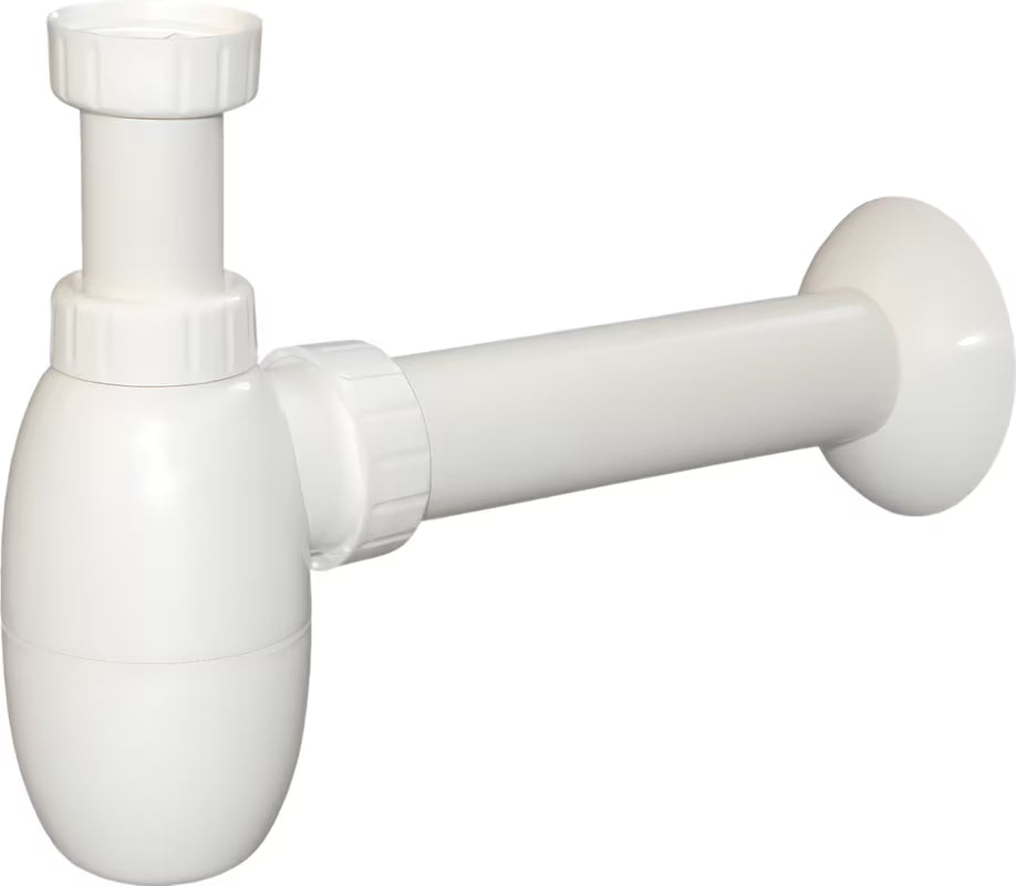 Bijeli sifon za umivaonik Multi za jednoručnu slavinu s odvodom