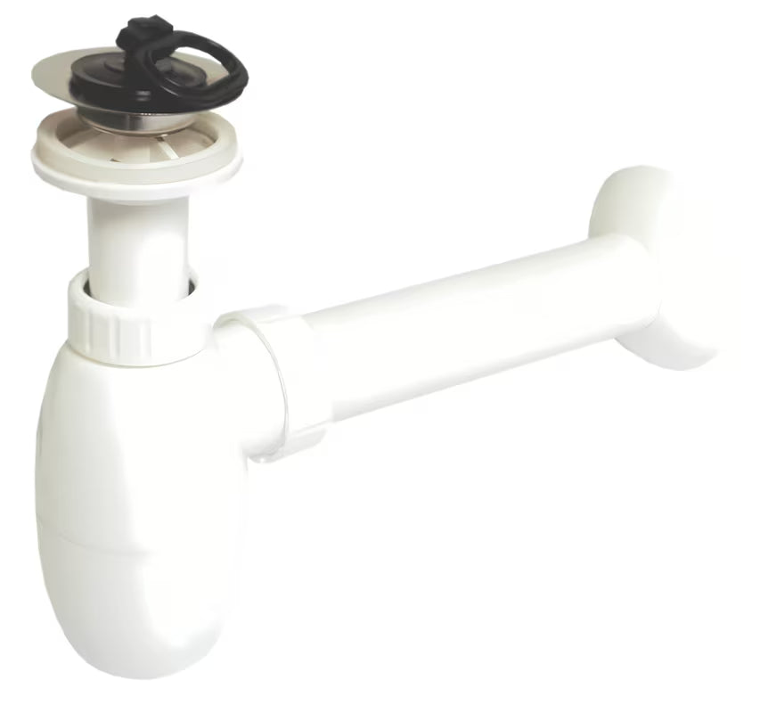 Bijeli sifon za umivaonik SIKO Multi DN40 s inox rešetkom