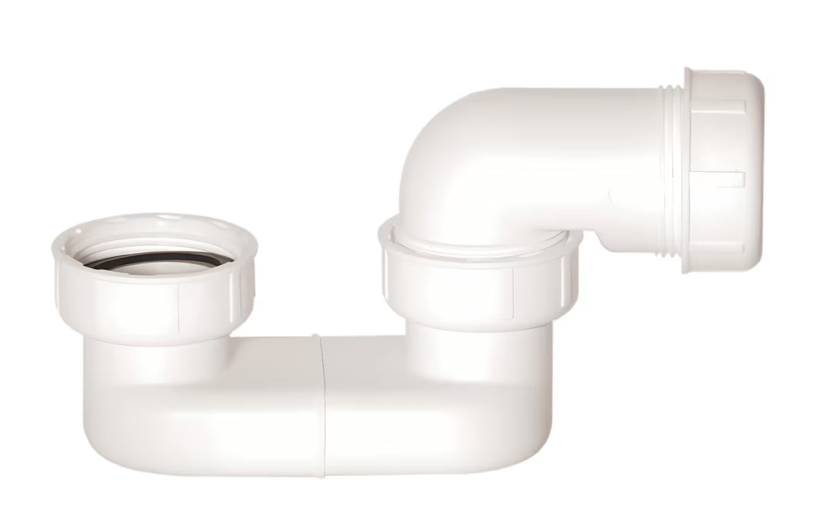 Bijeli sifon za kadu SIKO Multi 6/4x40 mm-B s maticama za preljevno‑ispusne setove za kadu