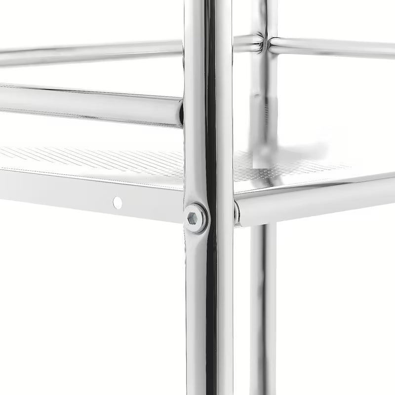 Praktični kupaonski na kotačima kolica s tri razine u izvedbi Chrome