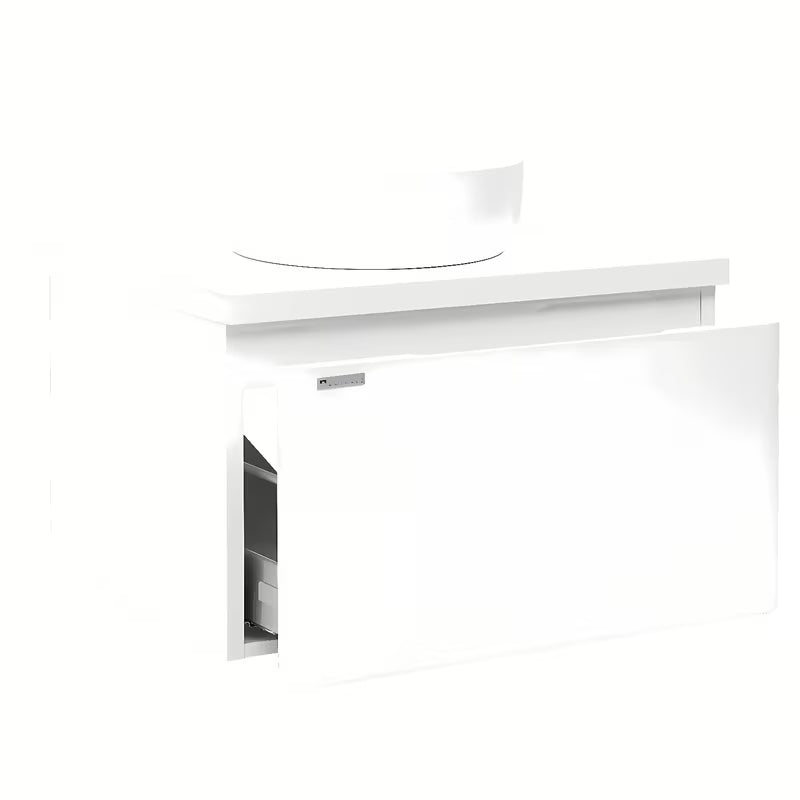 Viseća ormarić ispod umivaonika Naturel Ancona 80x46 cm, bijela, sa sjajnom površinom