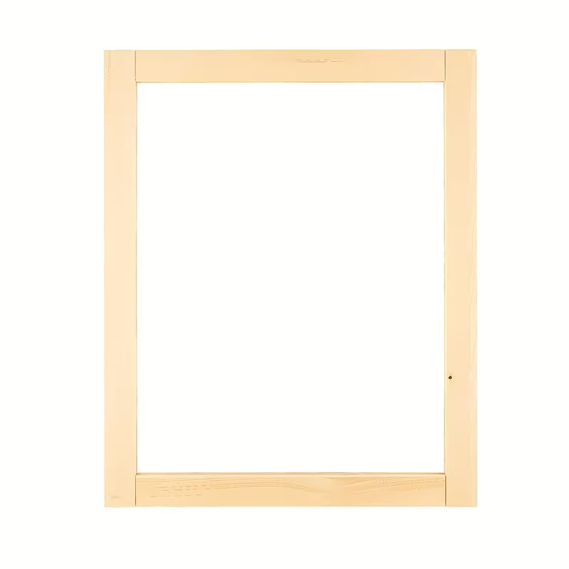 Pravokutno ogledalo Naturel Country 65x80 cm u prirodnom drvenom okviru od masivne smreke.