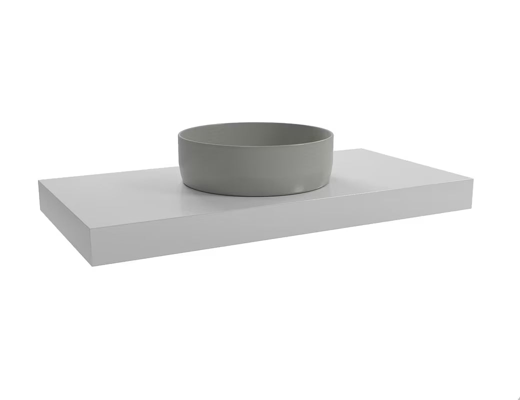 Viseća ploča za umivaonik Naturel Dolce u boji glossy white, dimenzija 100x8x50 cm.