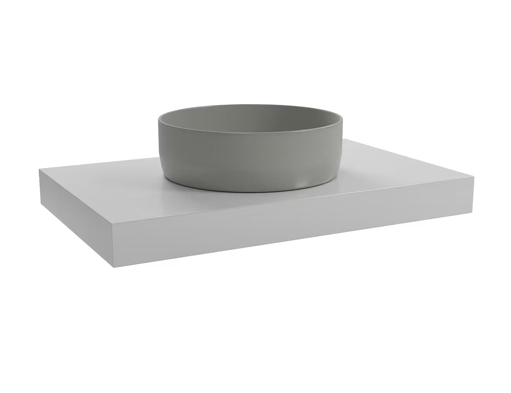 Viseća ploča za umivaonik Naturel Dolce 80x50x8 cm u boji glossy white