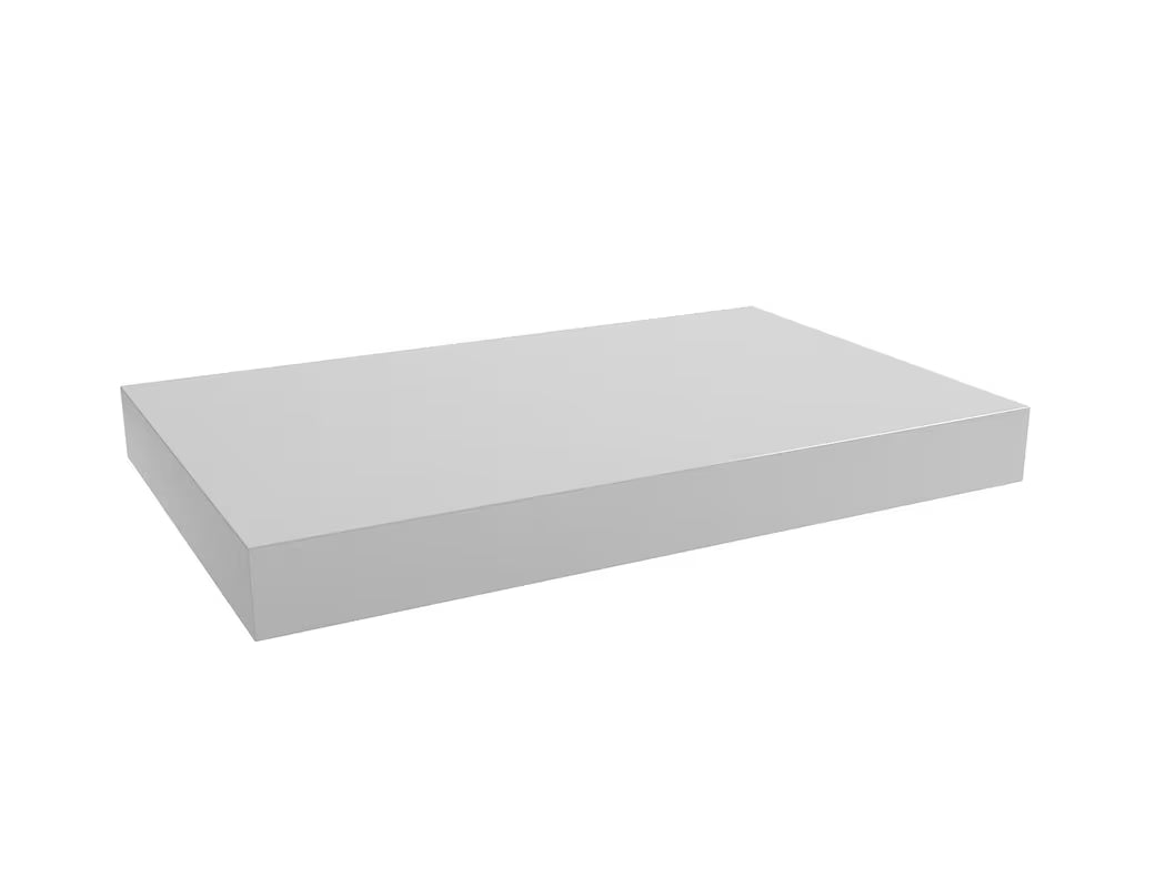 Viseća ploča za umivaonik Naturel Dolce 80x50x8 cm u boji glossy white