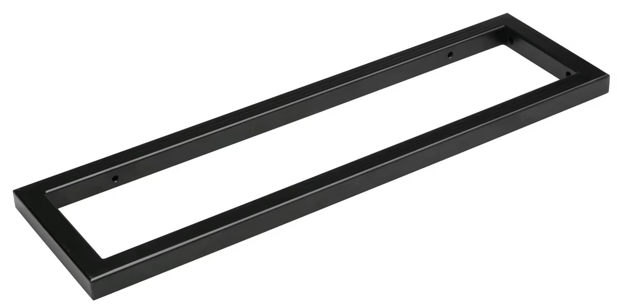 Metalna četvrtasta konzola Naturel Dolce u crnoj mat boji pro za zidnu montažu ploče za umivaonik.