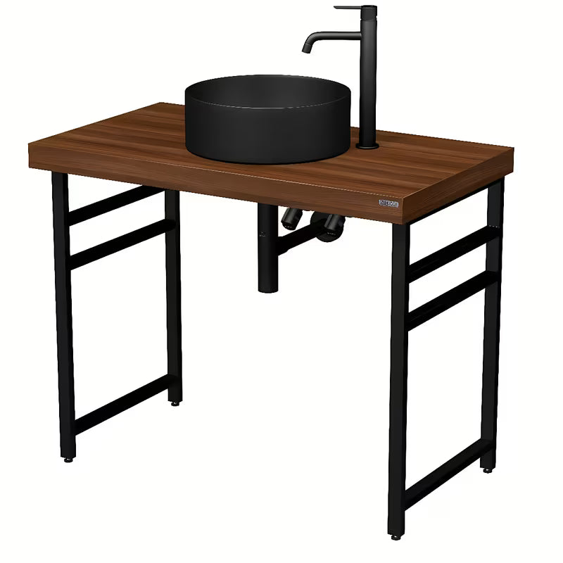 Kvadratna noga ispod ploče Naturel Dolce u crnoj mat izvedbi