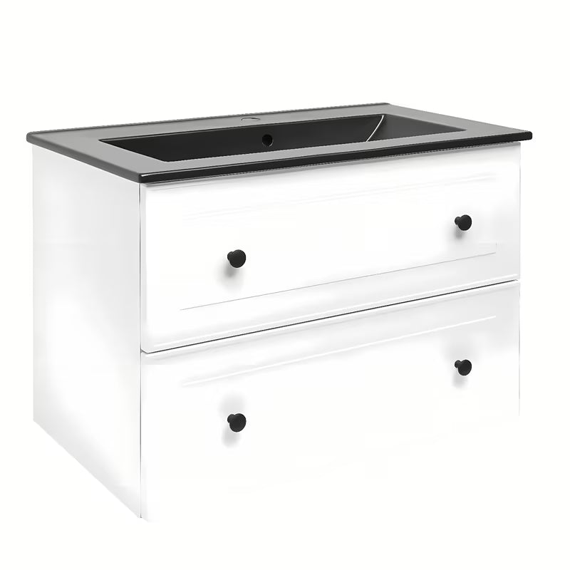 Viseća kupaonski ormarić Naturel Forli s umivaonikom u bijeloj boji