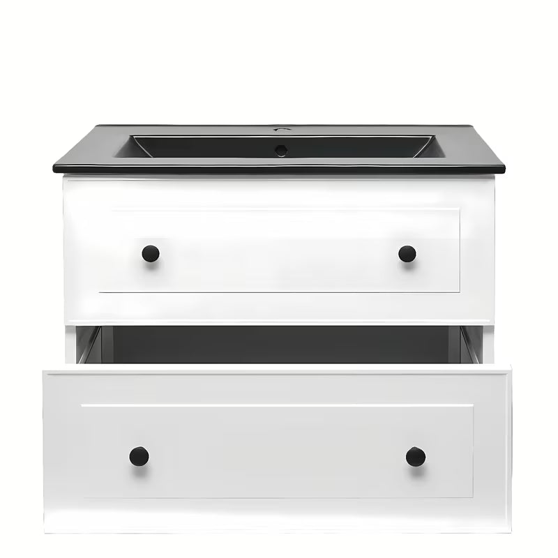 Viseća kupaonski ormarić Naturel Forli s umivaonikom u bijeloj boji