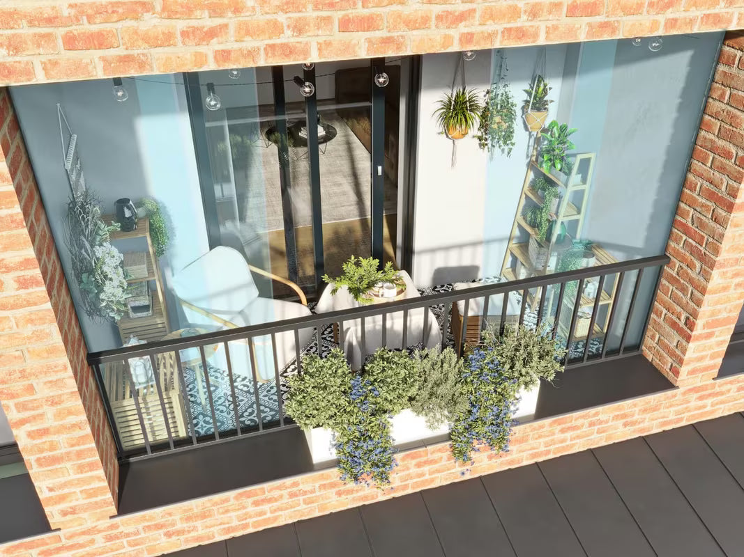 Stojeći regal Naturel Home u dekoru oraha od masivnog drva s mat površinom