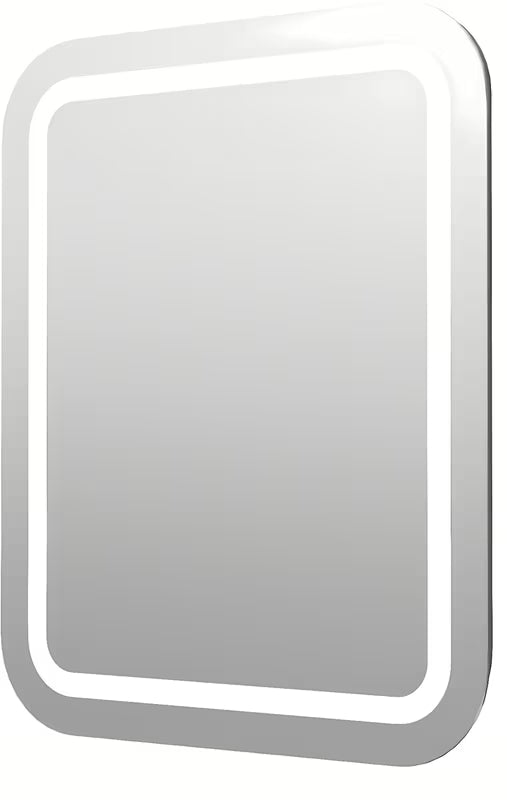 Pravokutno kupaonsko LED ogledalo Naturel Iluxit 60x70 cm s grijanjem protiv zamagljivanja i senzorom