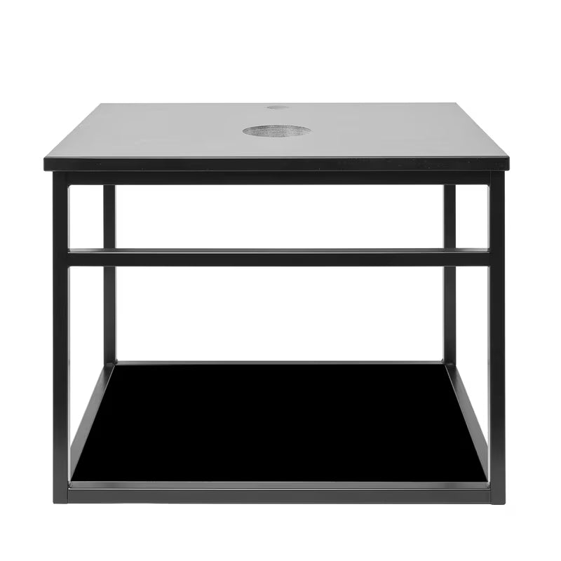 Crna ormarić s umivaonikom Naturel Industrial 59x45x45 cm s mat policom i pločom od umjetnog kamena