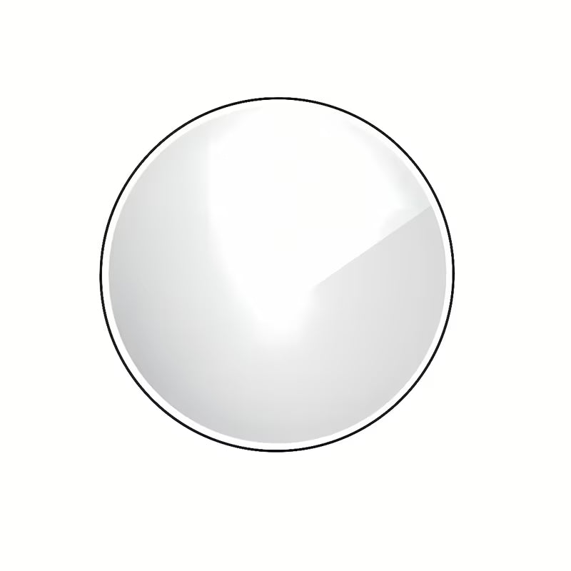 Okruglo crno LED ogledalo Naturel 80 cm s obodnim LED osvjetljenjem za kupaonicu