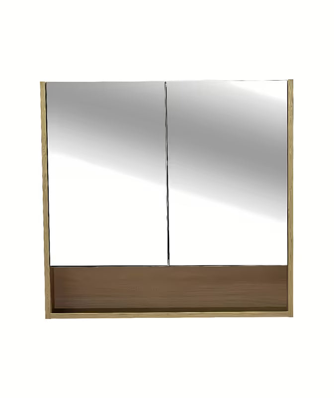 Ormarić s Ogledalom Naturel Lucca 80x75 cm u dekoru hrasta sa zrcalnim vratima