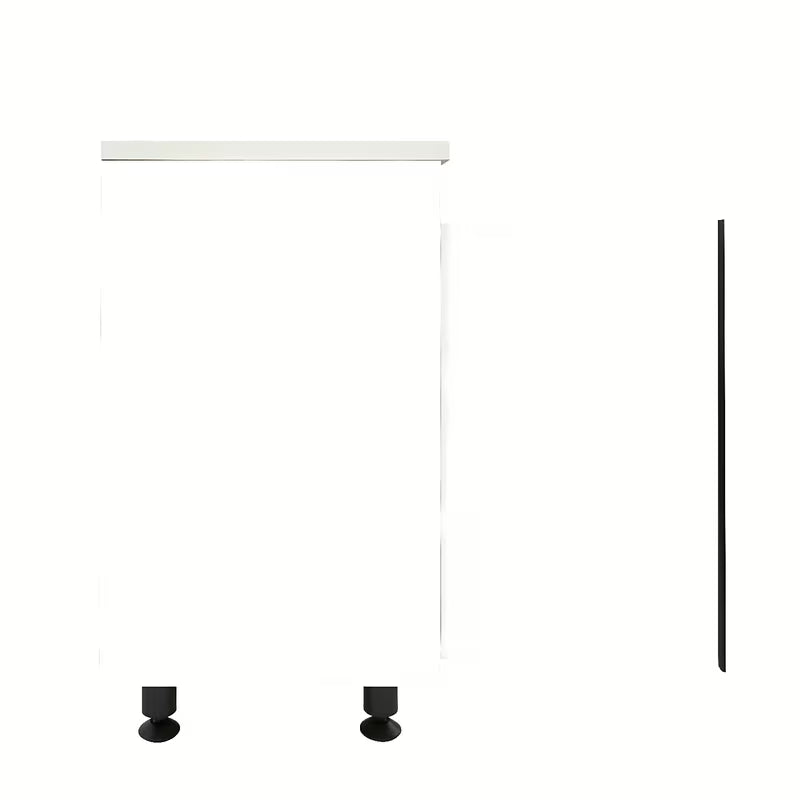 Bijeli kupaonski ormarić s umivaonikom Naturel Lucca u sjajnoj izvedbi, dimenzija 59x70x45 cm.