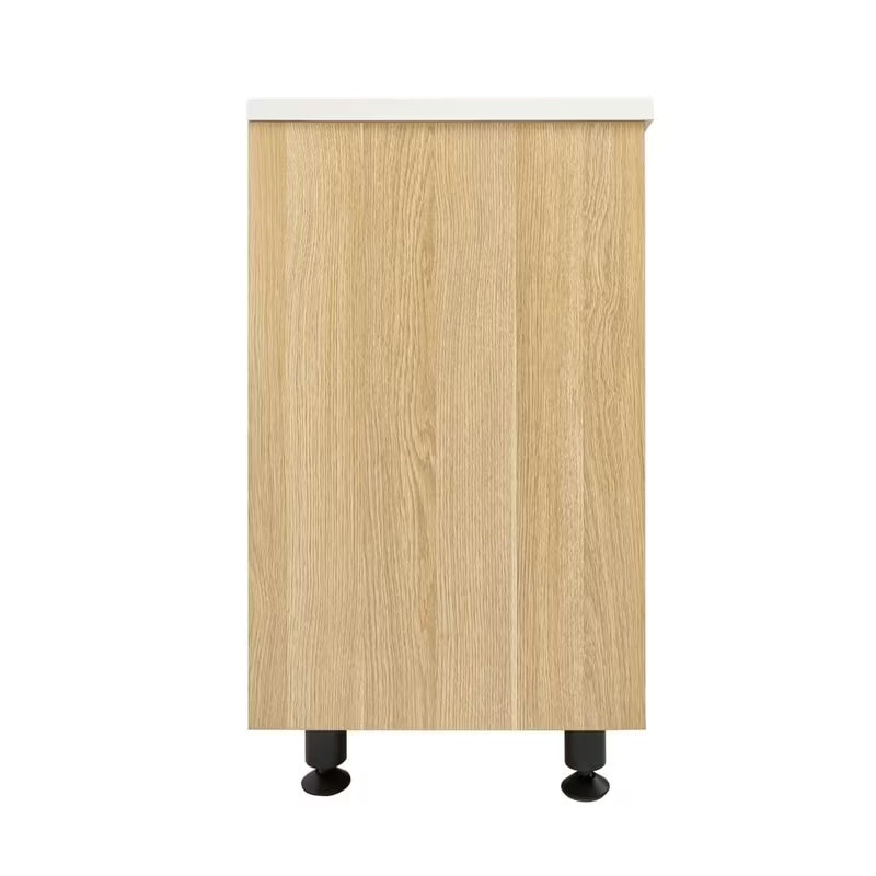 Kupaonski ormarić s umivaonikom Naturel Lucca u dekoru hrasta s mat površinom