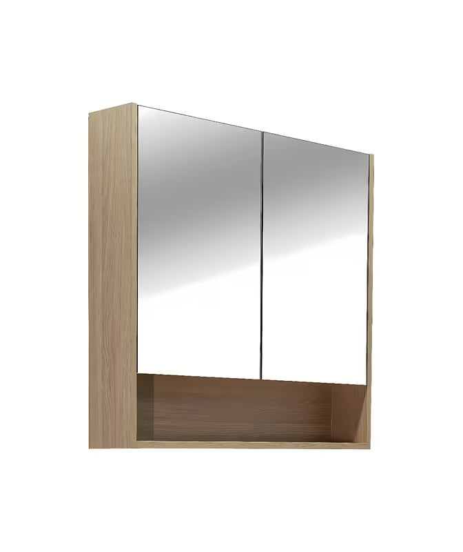 Ormarić s Ogledalom Naturel Lucca 80x75 cm u dekoru hrasta sa zrcalnim vratima