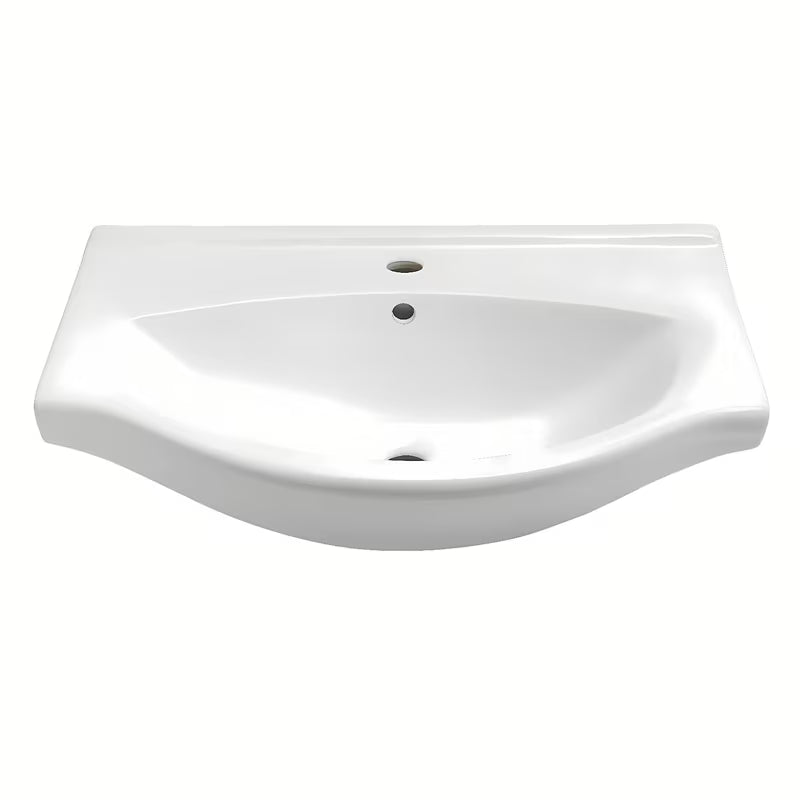 Bijeli keramički umivaonik za kupaonski ormarić Naturel Pro 70x51 cm s otvorom za pro slavinu u sredini