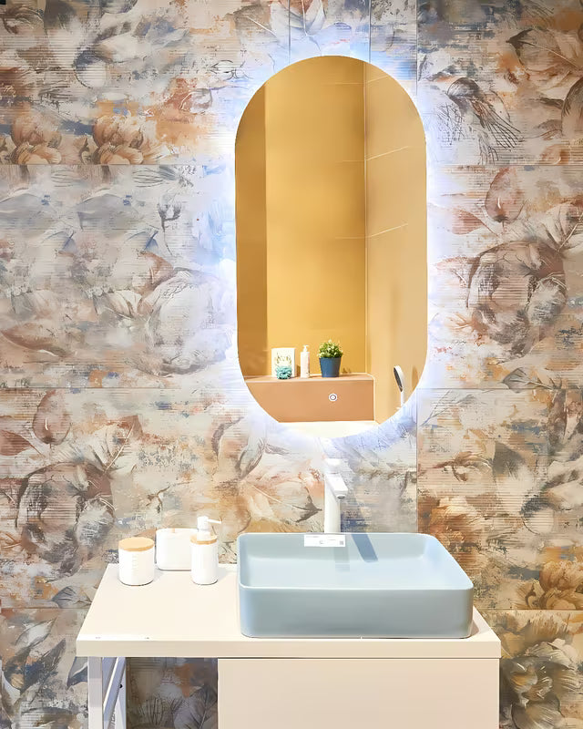 Ovalno LED ogledalo Naturel Project 60x120 cm sa senzorom i folijom protiv zamagljivanja