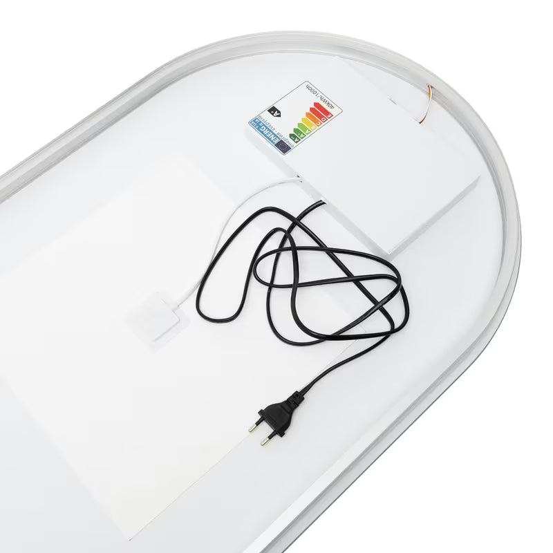 Ovalno LED ogledalo Naturel Project 40x80 cm s folijom protiv zamagljivanja i upravljanjem na senzor