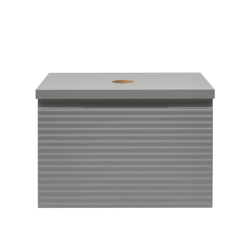 Viseća ormarić ispod umivaonika Naturel Savona u mat sivoj boji s glodanom frontom