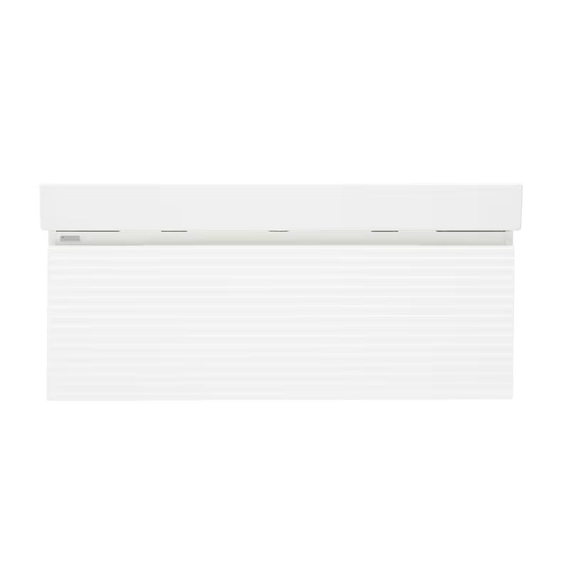 Viseća kupaonski ormarić Naturel Savona s keramičkim dvostrukim umivaonikom u bijelom sjaju