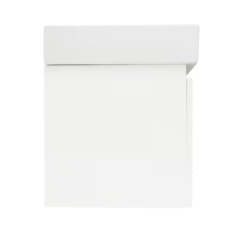 Viseća kupaonski ormarić Naturel Savona s keramičkim dvostrukim umivaonikom u bijelom sjaju